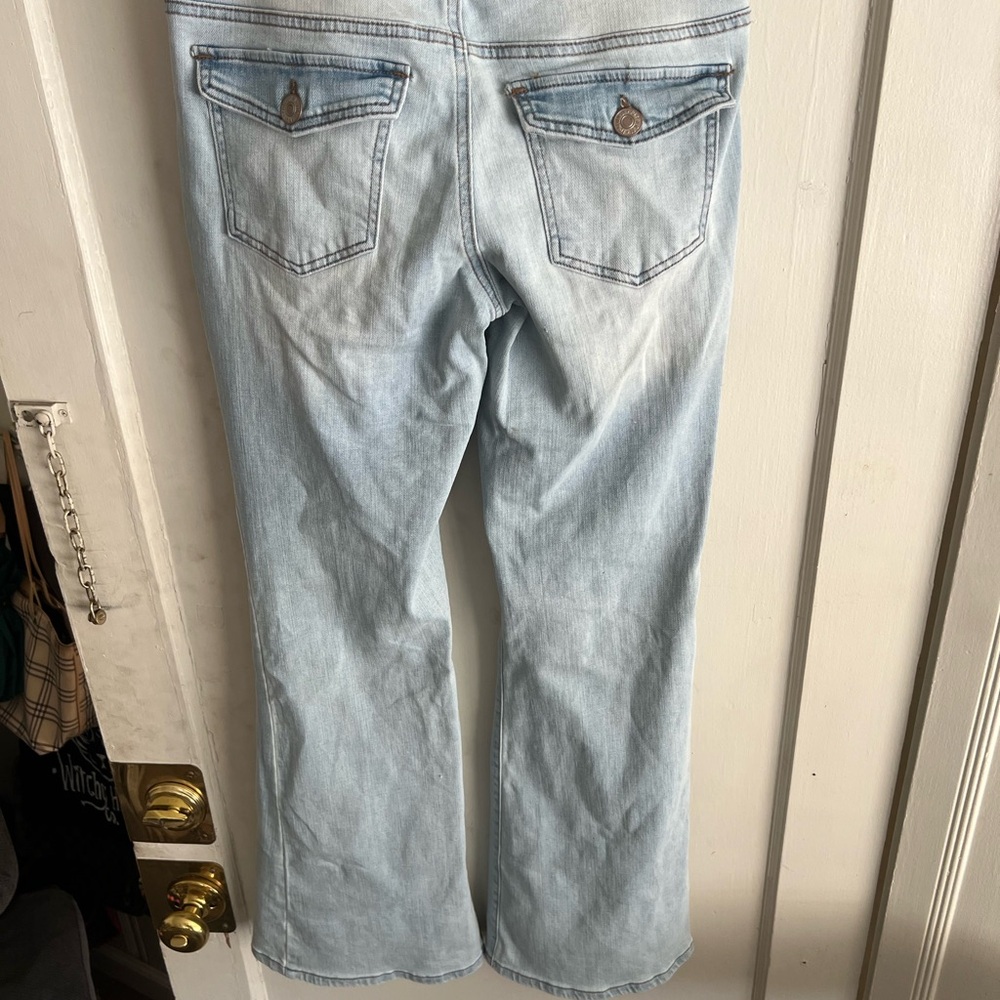 Forever 21 Light Blue Low Rise Flare Jeans